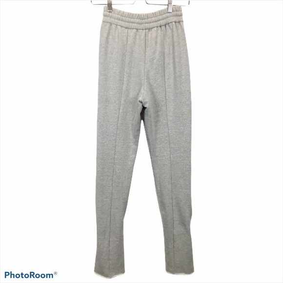 IRENE 19A88005 High Waisted Bell Bottom Sweat Pant - Picture 2 of 11